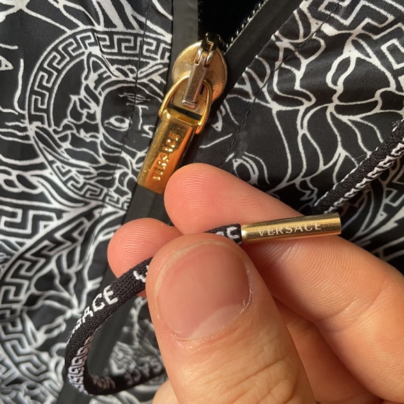 Rare Versace Medusa everywhere hooded jacket / windbreaker